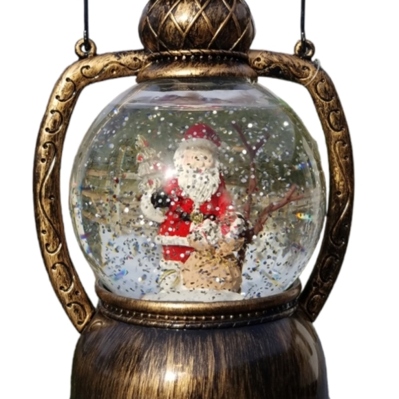 Santa Hurricane Lantern Glitter Water Spinner Christmas Water Globe Lamp…‎ - Picture 3 of 9